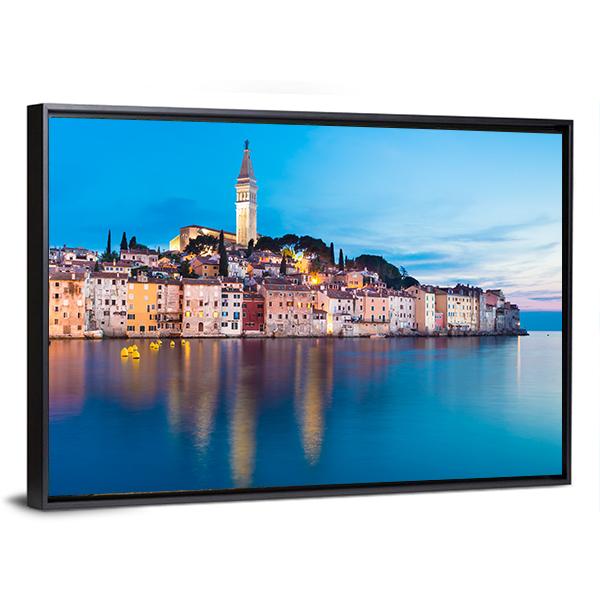 Rovinj City In Croatia Canvas Wall Art-3 Horizontal-Gallery Wrap-25" x 16"-Tiaracle