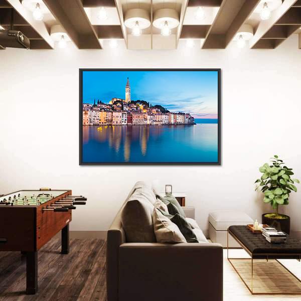 Rovinj City In Croatia Canvas Wall Art-3 Horizontal-Gallery Wrap-25" x 16"-Tiaracle