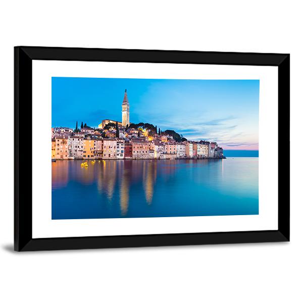 Rovinj City In Croatia Canvas Wall Art-3 Horizontal-Gallery Wrap-25" x 16"-Tiaracle