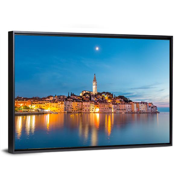 Rovinj Town Canvas Wall Art-5 Horizontal-Gallery Wrap-22" x 12"-Tiaracle