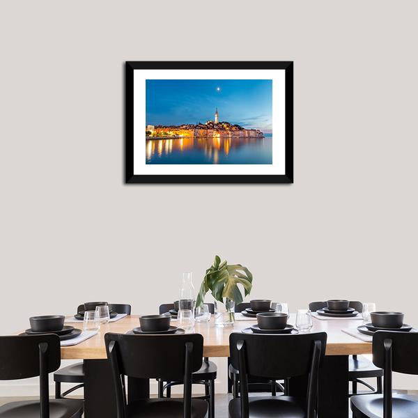 Rovinj Town Canvas Wall Art-5 Horizontal-Gallery Wrap-22" x 12"-Tiaracle