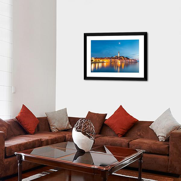 Rovinj Town Canvas Wall Art-5 Horizontal-Gallery Wrap-22" x 12"-Tiaracle