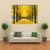 Row Of Yellow Ginkgo Tree In Nami Island Canvas Wall Art-4 Square-Gallery Wrap-17" x 17"-Tiaracle