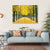 Row Of Yellow Ginkgo Tree In Nami Island Canvas Wall Art-1 Piece-Gallery Wrap-36" x 24"-Tiaracle