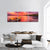 Rowboat Under An Amazing Sunset Panoramic Canvas Wall Art-3 Piece-25" x 08"-Tiaracle