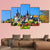 Royal Castle In Romania Canvas Wall Art-5 Pop-Gallery Wrap-47" x 32"-Tiaracle