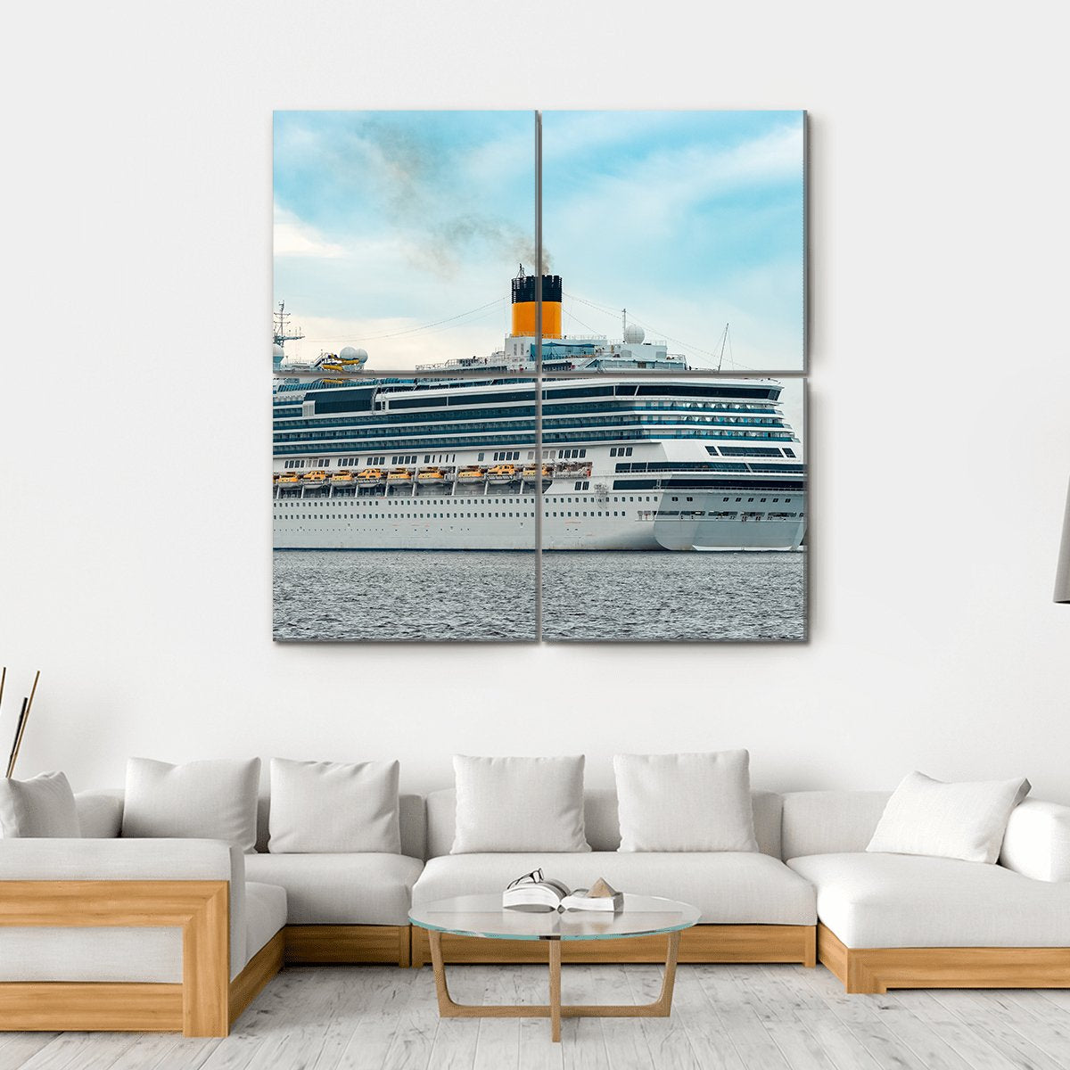 Royal Cruise Canvas Wall Art-4 Square-Gallery Wrap-17" x 17"-Tiaracle