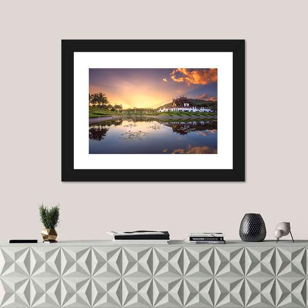 Royal Flora Ratchaphruek Park Canvas Wall Art-1 Piece-Framed Print-20" x 16"-Tiaracle