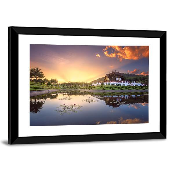 Royal Flora Ratchaphruek Park Canvas Wall Art-3 Horizontal-Gallery Wrap-25" x 16"-Tiaracle