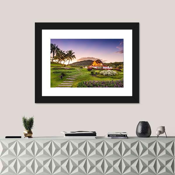Royal Flora Ratchaphruek Park Canvas Wall Art-3 Horizontal-Gallery Wrap-25" x 16"-Tiaracle