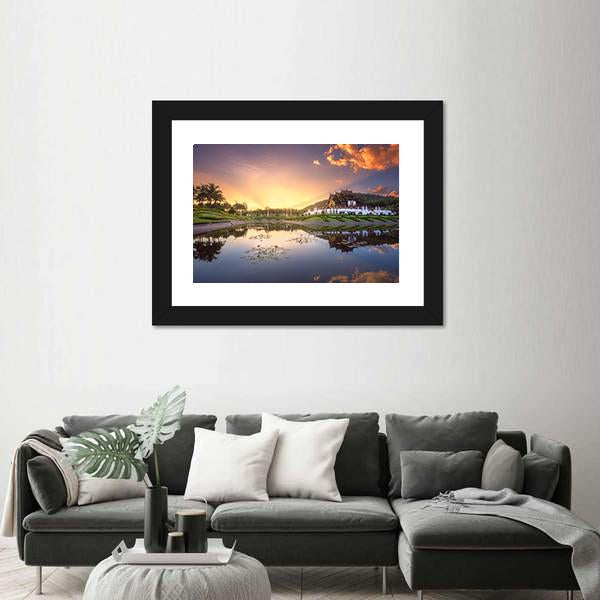 Royal Flora Ratchaphruek Park Canvas Wall Art-3 Horizontal-Gallery Wrap-25" x 16"-Tiaracle