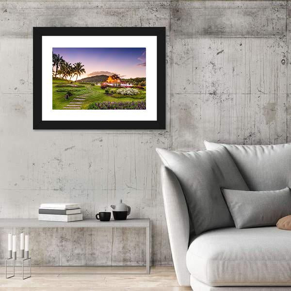 Royal Flora Ratchaphruek Park Panoramic Canvas Wall Art-1 Piece-36" x 12"-Tiaracle