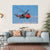 Royal Navy Sea King Search And Rescue Helicopter Canvas Wall Art-1 Piece-Gallery Wrap-36" x 24"-Tiaracle