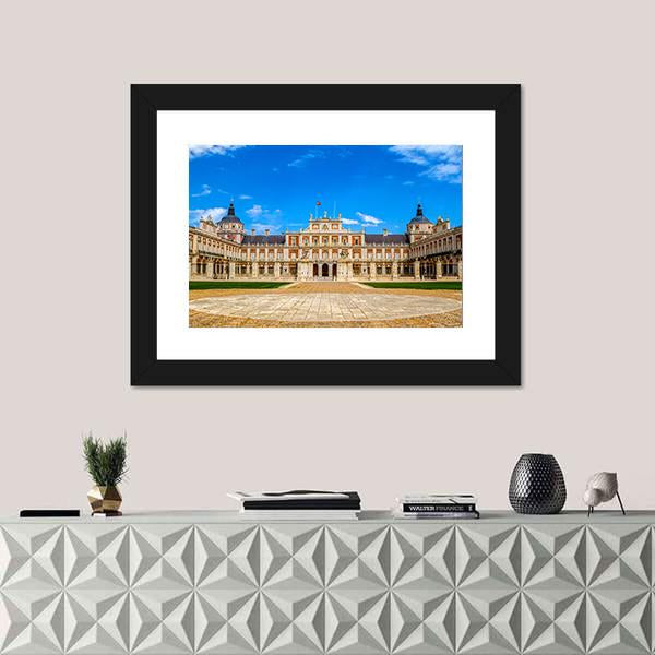 Royal Palace Of Aranjuez Canvas Wall Art-1 Piece-Framed Print-20" x 16"-Tiaracle