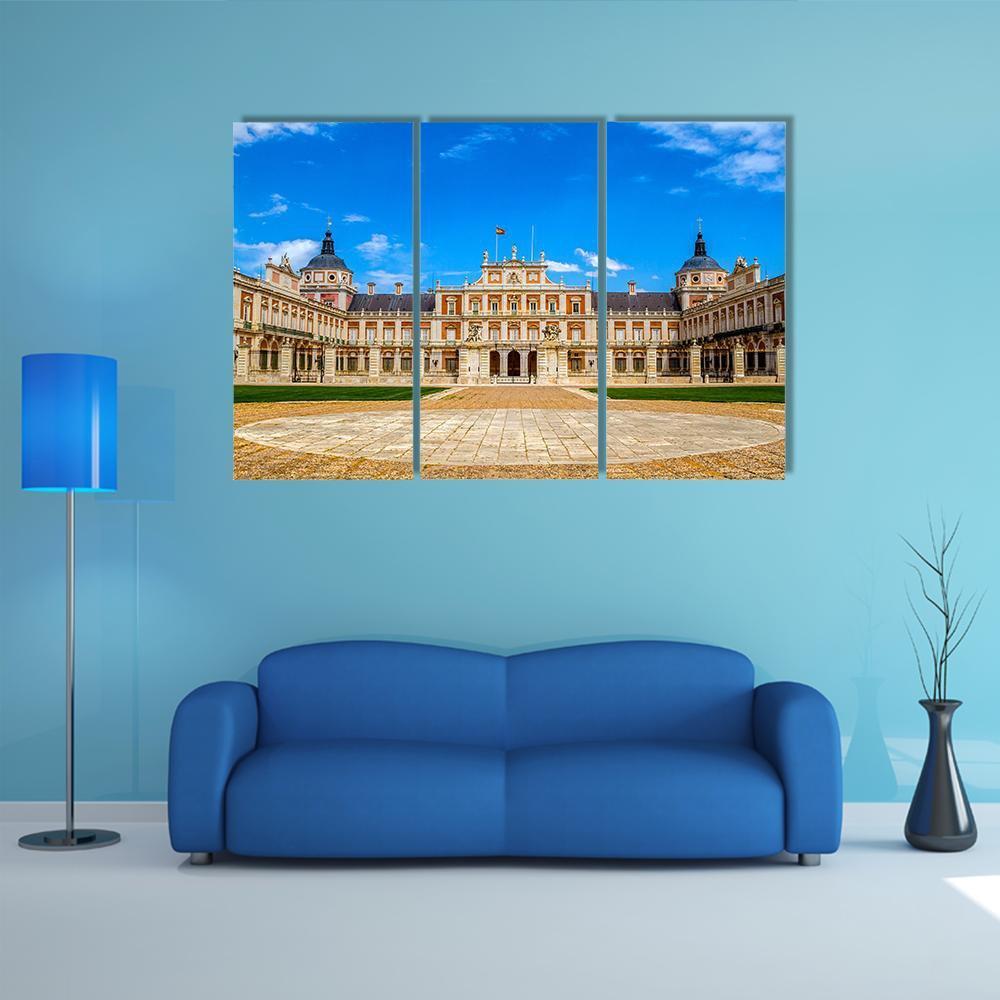 Royal Palace Of Aranjuez Canvas Wall Art-3 Horizontal-Gallery Wrap-37" x 24"-Tiaracle