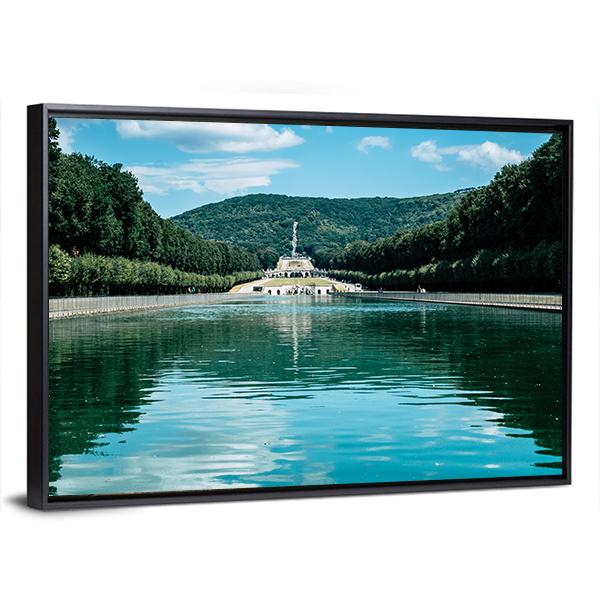Royal Palace Of Caserta Canvas Wall Art-3 Horizontal-Gallery Wrap-25" x 16"-Tiaracle