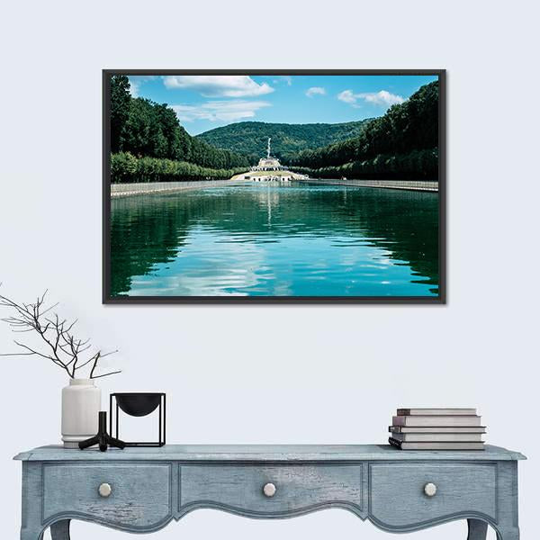 Royal Palace Of Caserta Canvas Wall Art-3 Horizontal-Gallery Wrap-25" x 16"-Tiaracle