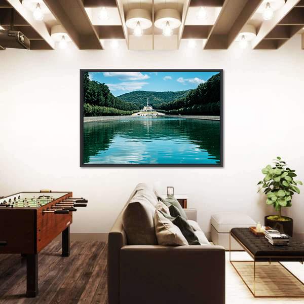Royal Palace Of Caserta Canvas Wall Art-3 Horizontal-Gallery Wrap-25" x 16"-Tiaracle