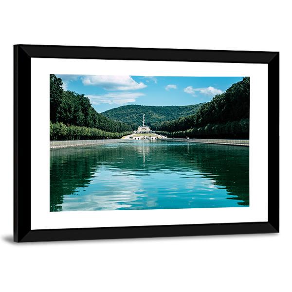 Royal Palace Of Caserta Canvas Wall Art-3 Horizontal-Gallery Wrap-25" x 16"-Tiaracle