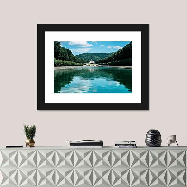 Royal Palace Of Caserta Canvas Wall Art-3 Horizontal-Gallery Wrap-25" x 16"-Tiaracle