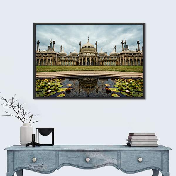 Royal Pavilion UK Canvas Wall Art-1 Piece-Floating Frame-24" x 16"-Tiaracle