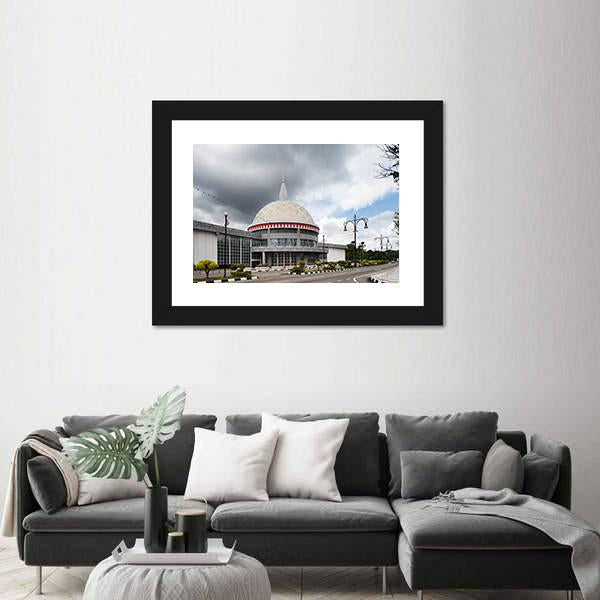 Royal Regalia Museum Of Brunei s Capital Canvas Wall Art-3 Horizontal-Gallery Wrap-25" x 16"-Tiaracle