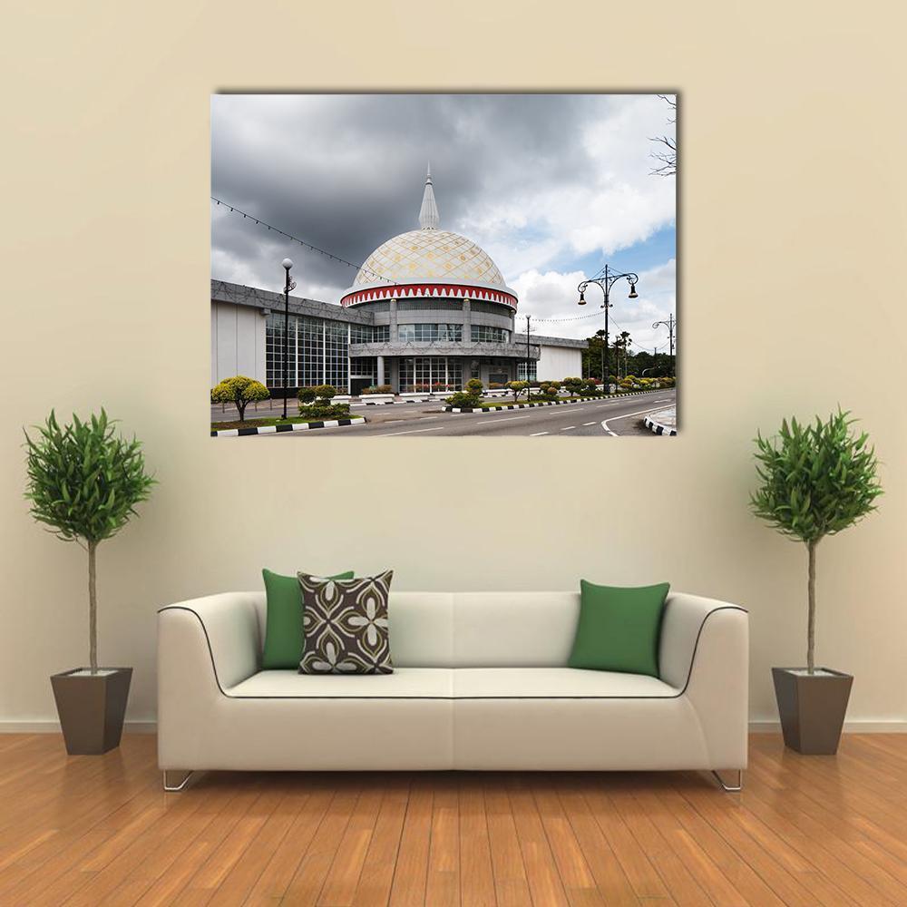 Royal Regalia Museum Of Brunei s Capital Canvas Wall Art-5 Horizontal-Gallery Wrap-22" x 12"-Tiaracle