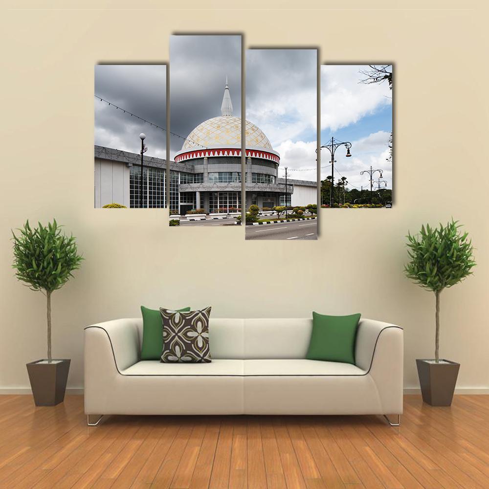Royal Regalia Museum Of Brunei s Capital Canvas Wall Art-4 Pop-Gallery Wrap-50" x 32"-Tiaracle