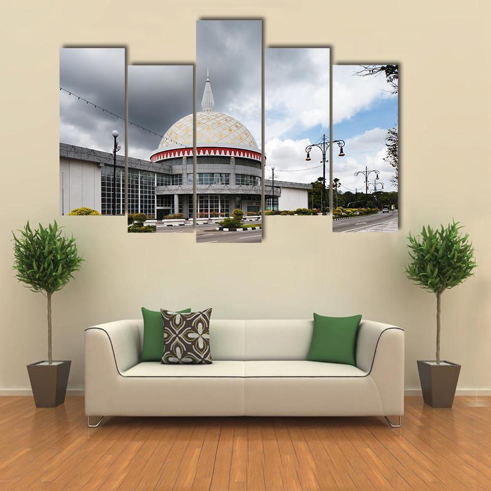 Royal Regalia Museum Of Brunei s Capital Canvas Wall Art-5 Pop-Gallery Wrap-47" x 32"-Tiaracle