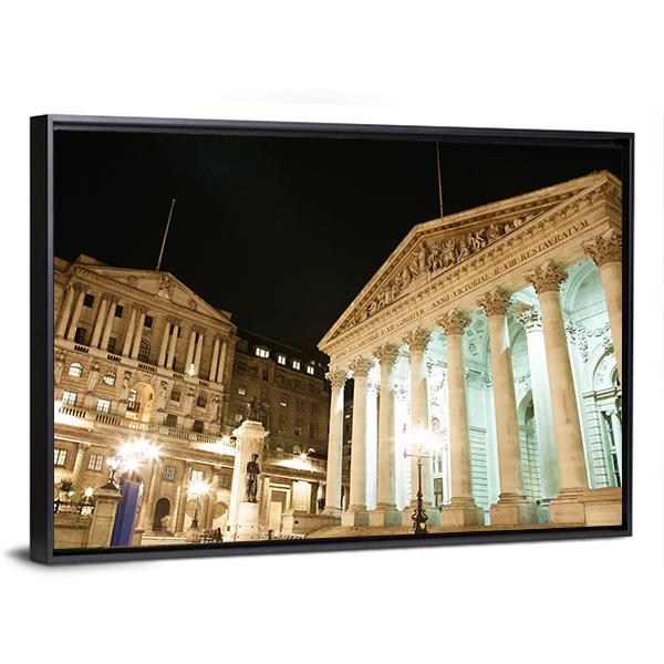 Royal Stock Exchange UK Canvas Wall Art-3 Horizontal-Gallery Wrap-25" x 16"-Tiaracle