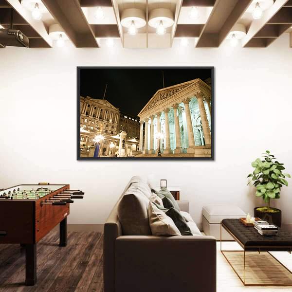 Royal Stock Exchange UK Canvas Wall Art-3 Horizontal-Gallery Wrap-25" x 16"-Tiaracle