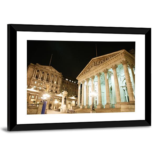 Royal Stock Exchange UK Canvas Wall Art-3 Horizontal-Gallery Wrap-25" x 16"-Tiaracle