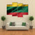 Ruffled Lithuania Flag Canvas Wall Art-4 Pop-Gallery Wrap-34" x 20"-Tiaracle