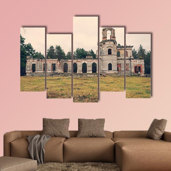 Ruins Of An Ancient Castle Tereshchenko Grod Canvas Wall Art-5 Pop-Gallery Wrap-47" x 32"-Tiaracle