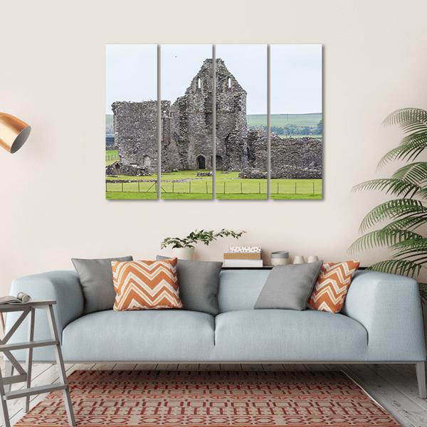 Ruins Of Glenluce Abbey Canvas Wall Art-4 Horizontal-Gallery Wrap-34" x 24"-Tiaracle