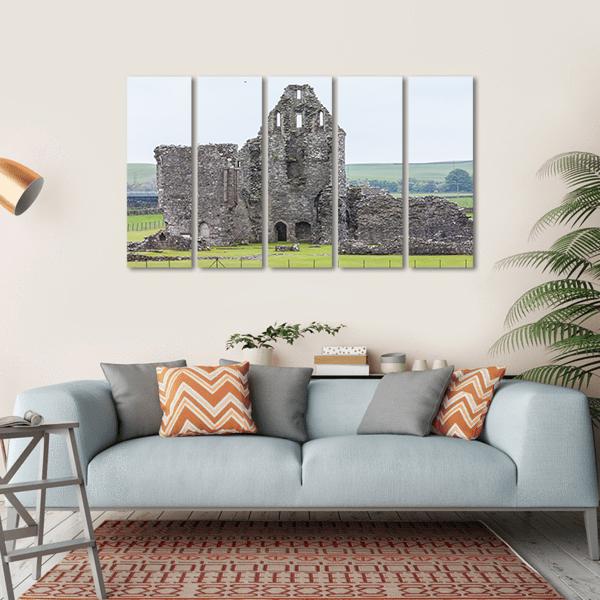 Ruins Of Glenluce Abbey Canvas Wall Art-5 Horizontal-Gallery Wrap-22" x 12"-Tiaracle