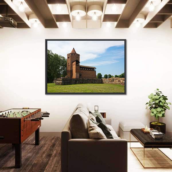 Ruins Of Gothic Castle Of Mazovian Dukes Canvas Wall Art-3 Horizontal-Gallery Wrap-25" x 16"-Tiaracle