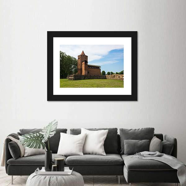 Ruins Of Gothic Castle Of Mazovian Dukes Canvas Wall Art-3 Horizontal-Gallery Wrap-25" x 16"-Tiaracle