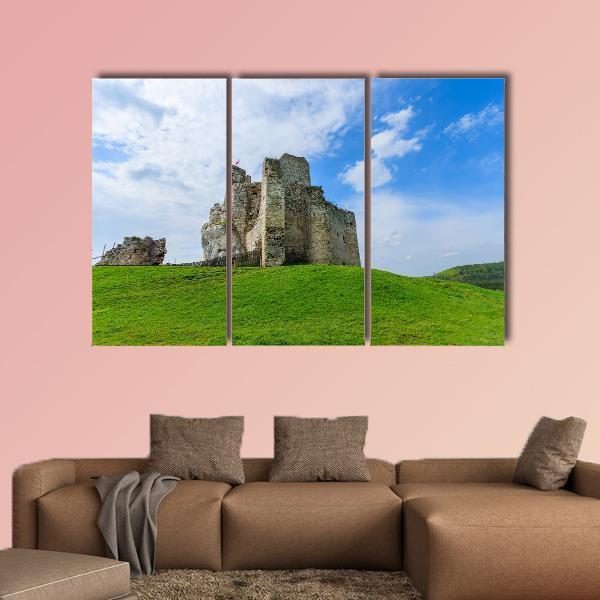 Ruins Of Medieval Mirow Castle Canvas Wall Art-3 Horizontal-Gallery Wrap-25" x 16"-Tiaracle