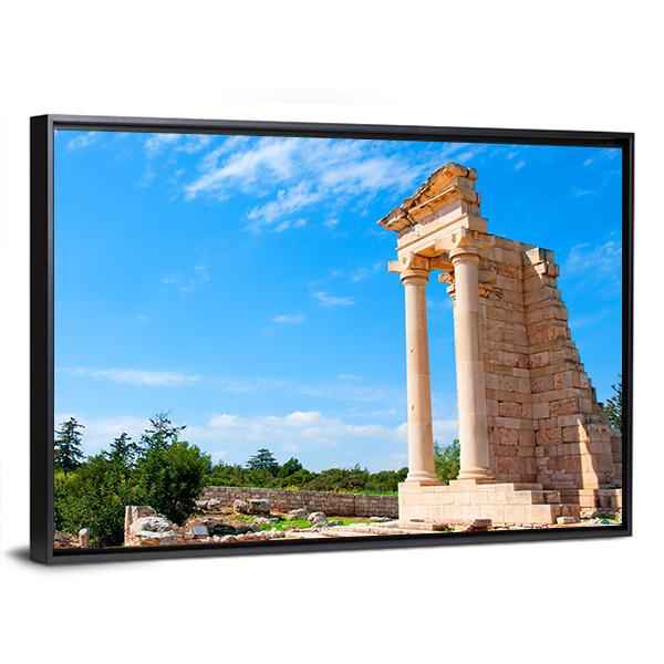 Ruins Of The Sanctuary Of Apollo Hylates Canvas Wall Art-3 Horizontal-Gallery Wrap-25" x 16"-Tiaracle