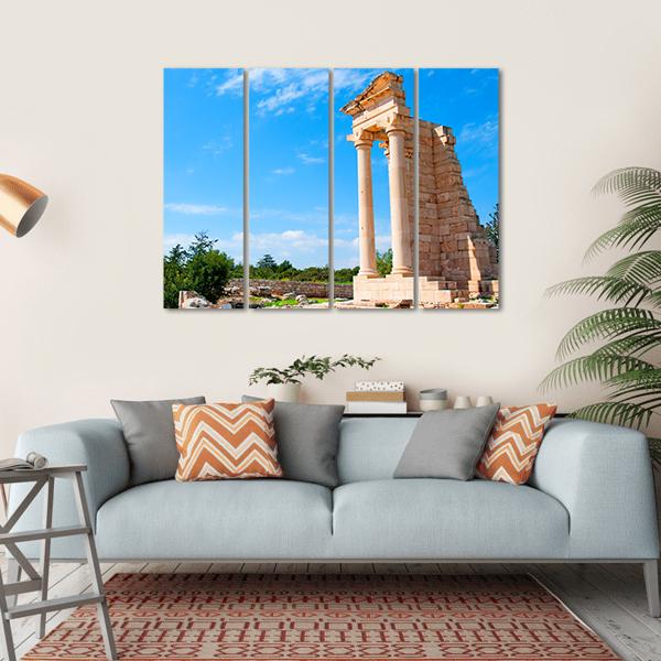 Ruins Of The Sanctuary Of Apollo Hylates Canvas Wall Art-4 Horizontal-Gallery Wrap-34" x 24"-Tiaracle