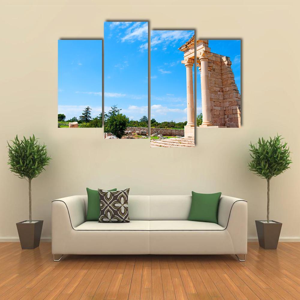 Ruins Of The Sanctuary Of Apollo Hylates Canvas Wall Art-4 Pop-Gallery Wrap-50" x 32"-Tiaracle
