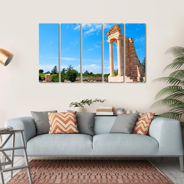 Ruins Of The Sanctuary Of Apollo Hylates Canvas Wall Art-5 Horizontal-Gallery Wrap-22" x 12"-Tiaracle
