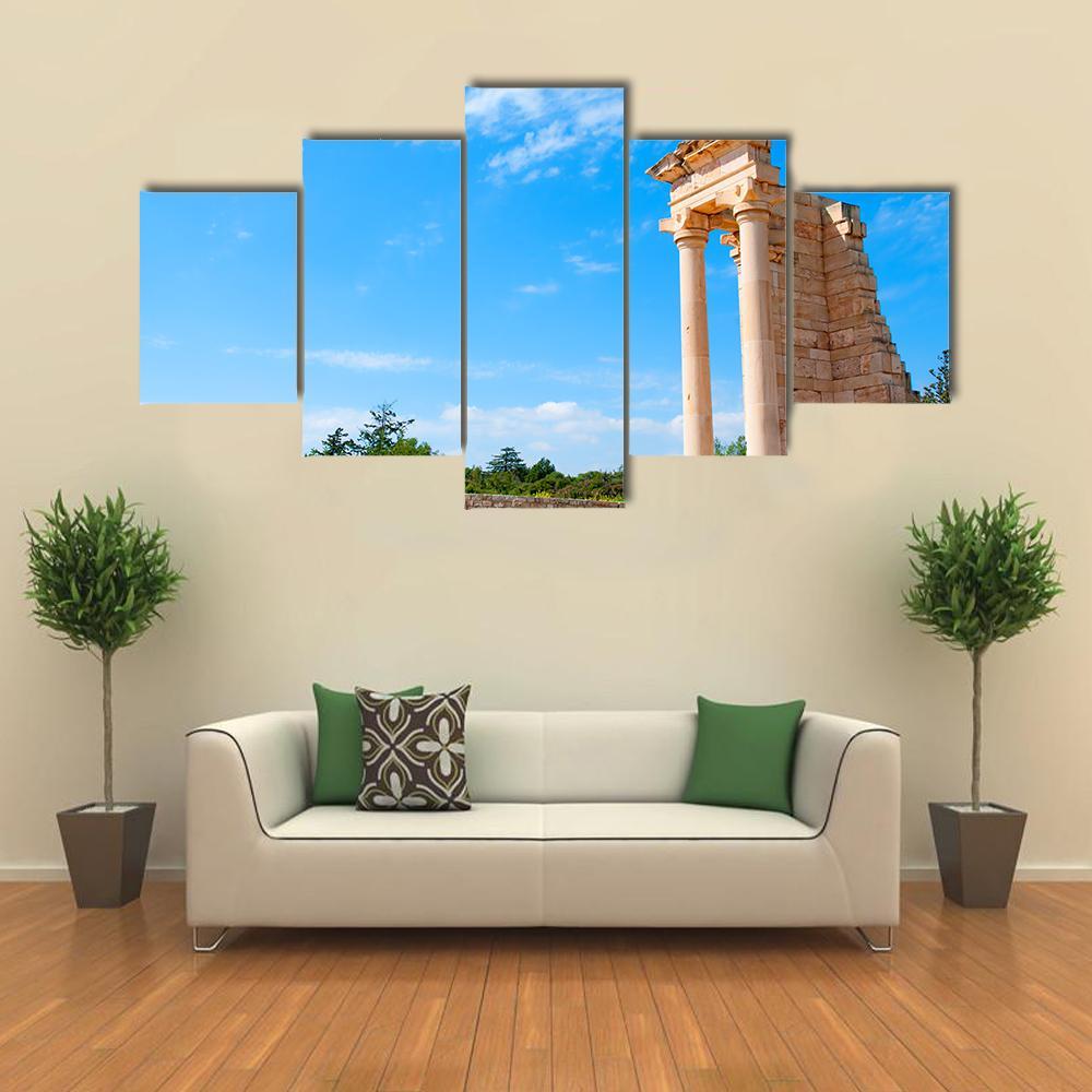 Ruins Of The Sanctuary Of Apollo Hylates Canvas Wall Art-5 Star-Gallery Wrap-62" x 32"-Tiaracle