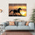 Running Horse Silhouette Canvas Wall Art-4 Horizontal-Gallery Wrap-34" x 24"-Tiaracle