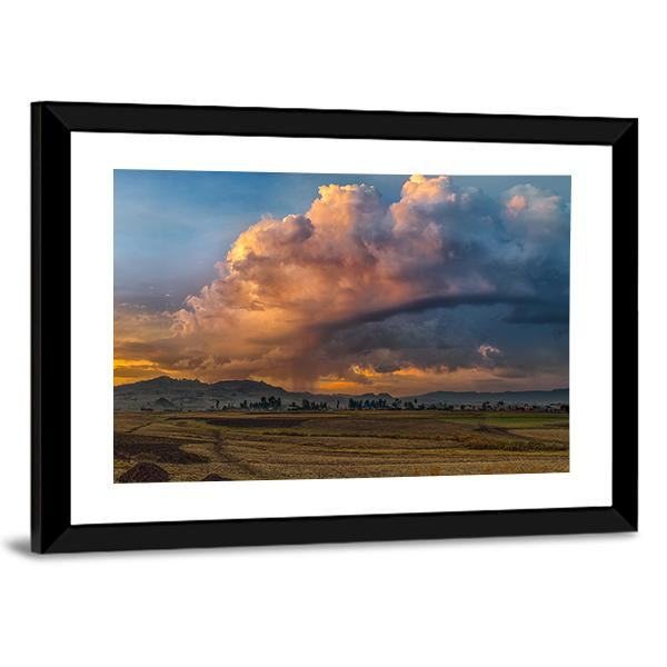 Rural Landscape Of Ethiopia Panoramic Canvas Wall Art-1 Piece-36" x 12"-Tiaracle