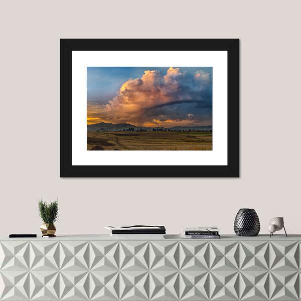 Rural Landscape Of Ethiopia Panoramic Canvas Wall Art-1 Piece-36" x 12"-Tiaracle