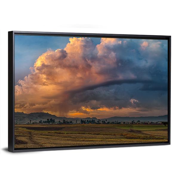 Rural Landscape Of Ethiopia Panoramic Canvas Wall Art-1 Piece-36" x 12"-Tiaracle