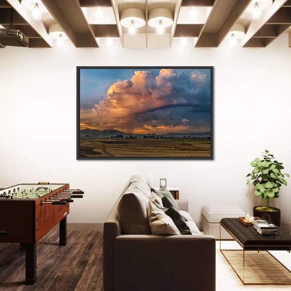 Rural Landscape Of Ethiopia Panoramic Canvas Wall Art-1 Piece-36" x 12"-Tiaracle