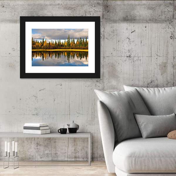 Rural Scandinavian Landscape Canvas Wall Art-3 Horizontal-Gallery Wrap-25" x 16"-Tiaracle